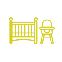 Baby Bed and High Chair