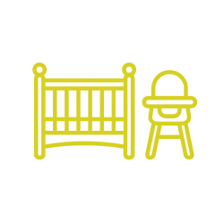 Baby Bed and High Chair Baby Bed and High Chair